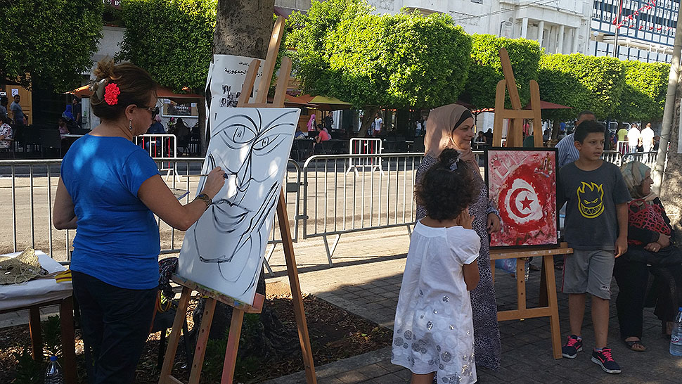 Festa della donna, avenue Bourguiba